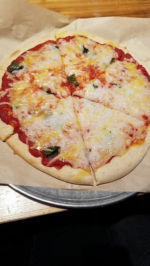 Basil, Vegan Cheese, Olive Oil at Dells Pizza Lab in Wisconsin Dells