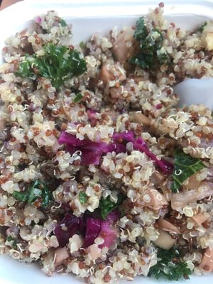 Yummy quinoa salad at Swamp Rabbit Cafe in Greenville