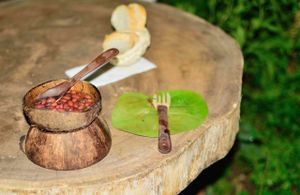 Mr Aristides prepared something on the spot at Baracoando in Baracoa