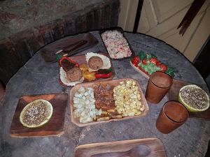 various vegan dishes at Baracoando in Baracoa