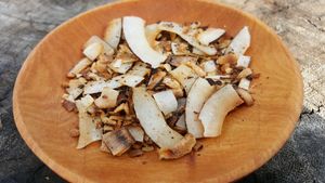 coconut appetizer at Baracoando in Baracoa