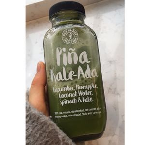Green cold - pressed juice at Juice Warrior in Edinburgh