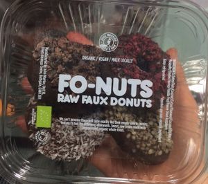 Healthy oat and date donuts at Juice Warrior in Edinburgh