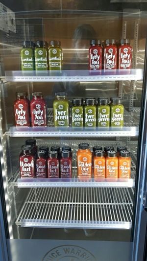 raw drinks at Juice Warrior in Edinburgh