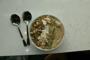 Smoothie bowl at Juice Warrior in Edinburgh