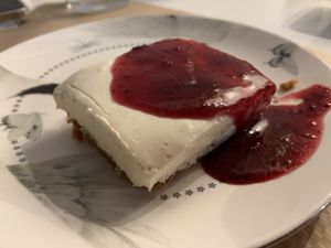 Tarta de queso vegana at Nomit in Valencia