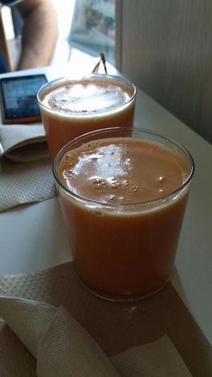 Fresh juices at Nomit in Valencia