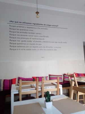 Wall with their mission statement at Nomit in Valencia