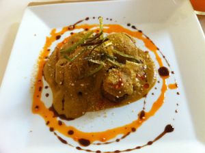 "meat balls" as the main course of the menu of the day at Nomit in Valencia