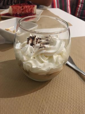 Amazing cup of banoffee pie for 5.5 euros. June 2018 at Nomit in Valencia