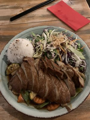 Vegan Duck mit Soya Sauce (mega lecker!) at Soya in Berlin