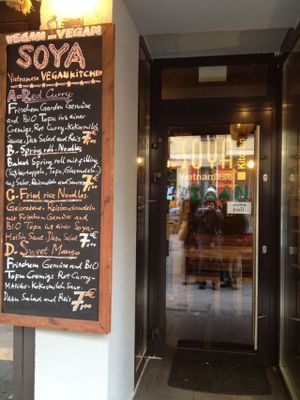 Front door at Soya in Berlin