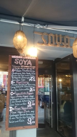 Outside at Soya in Berlin