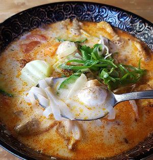 Curry Noodle Soup - detail at Soya in Berlin