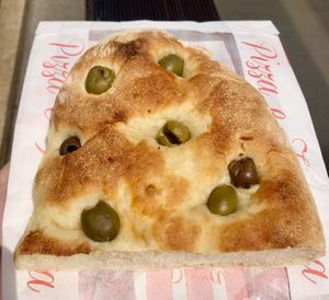 Olive ciabatta   at NaturaSi - Gustavo Fara in Milan
