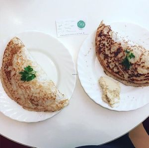 Vegan Masala Dosa, their vegan South Indian speciality at Mysore Pack in Budapest