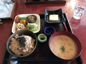 Vegan set meal  at Aisunao in Naoshima
