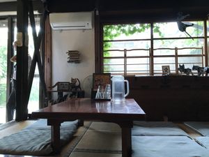 Seating  at Aisunao in Naoshima