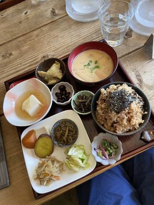 Vegan lunch set  at Aisunao in Naoshima