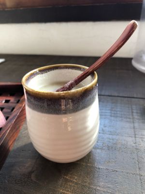 Brown rice amazake  at Aisunao in Naoshima