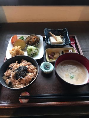 Lunch set at Aisunao in Naoshima