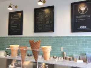 The menu at Mr. Dewie's at Mr. Dewie's Cashew Creamery in Albany