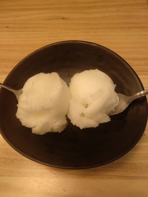 Helado lima limón at La Huella Vegana in Rivas-vaciamadrid