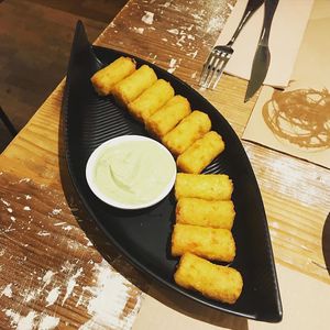 Mijos de la anarquia! Croquetas de mijo con zanahoria  at La Huella Vegana in Rivas-vaciamadrid