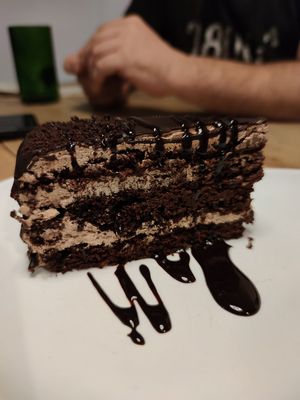 tarta choco at La Huella Vegana in Rivas-vaciamadrid