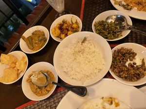 Rice and curries. Cold and not tasty  at Jade Green Tea Centre & Restaurant in Ella
