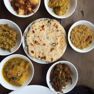 curry and rotti  at Jade Green Tea Centre & Restaurant in Ella