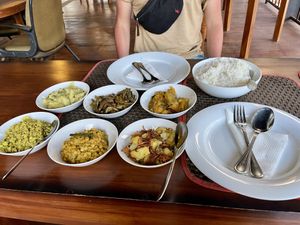 Curry and Rice   at Jade Green Tea Centre & Restaurant in Ella