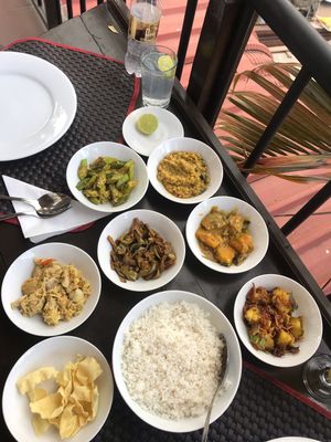 “Veg curry” at Jade Green Tea Centre & Restaurant in Ella