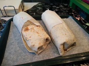 vöner and falafel at Falafel & mehr in Frankfurt