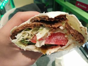 inside of the vöner :) at Falafel & mehr in Frankfurt