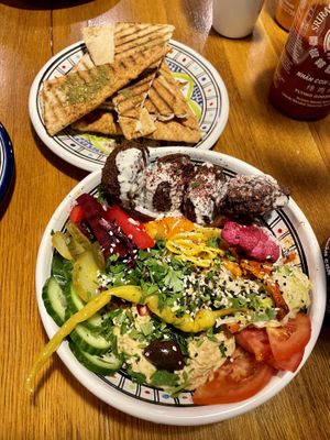 Falafel plate  at Falla - Wawrzyniaka in Poznan