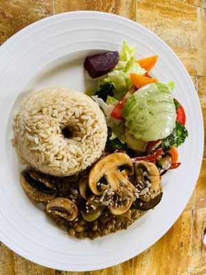 Main plate  at La Bio Cafetta in Lima