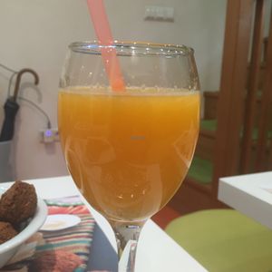 fresh fruit juice at Falafel in Sarajevo