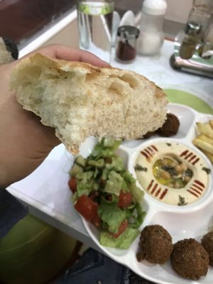 wow, bread! at Falafel in Sarajevo