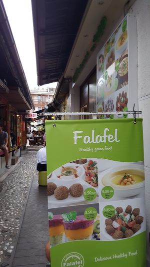 Falafel outside at Falafel in Sarajevo
