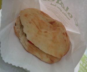 great pita bread; falafel  at Falafel in Sarajevo