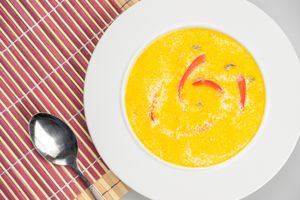 Vegan Pleurotus Soup at Vyro Raw & Vegan Bistro in Bucharest