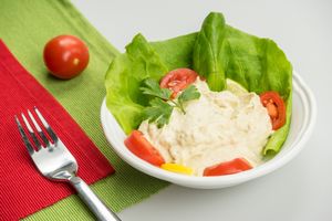 Baba ganoush at Vyro Raw & Vegan Bistro in Bucharest