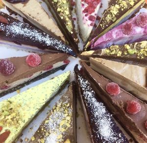 Cake mixt at Vyro Raw & Vegan Bistro in Bucharest