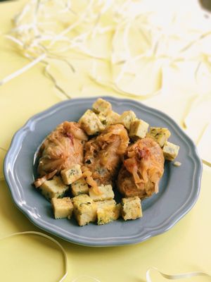 Vegan Cabbage Rolls at Vyro Raw & Vegan Bistro in Bucharest