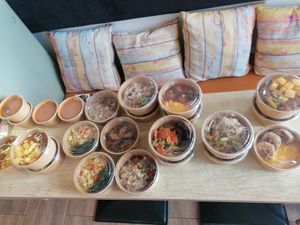 Dishes at Vyro Raw & Vegan Bistro in Bucharest