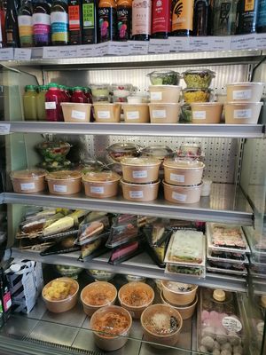 Fridge at Vyro Raw & Vegan Bistro in Bucharest