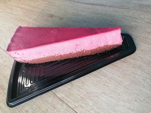 Best strawberry raw vegan cake at Vyro Raw & Vegan Bistro in Bucharest