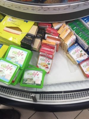 Vegan cheeses
 at Netto in Borgarnes