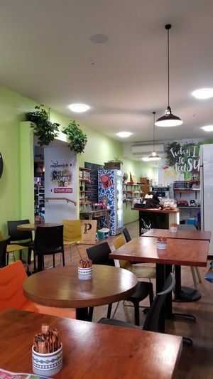 Clean, tidy & bright cafe. at Replenish Cafe in Timaru